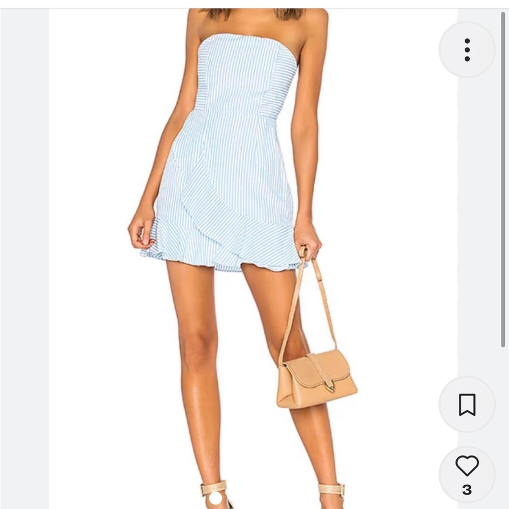 Superdown revolve mini strapless dress